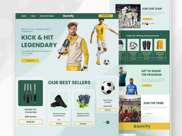 Gamify – eCommerce Sports Store Theme
